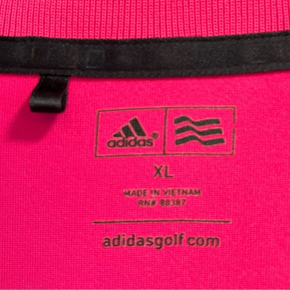 Adidas Men’s  Pink Golf Shirt Size XL - Picture 3 of 9